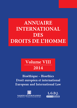Τ. Βιδάλης, Bioethics and Law: The Major Issues, σε: AIDH 8/2016